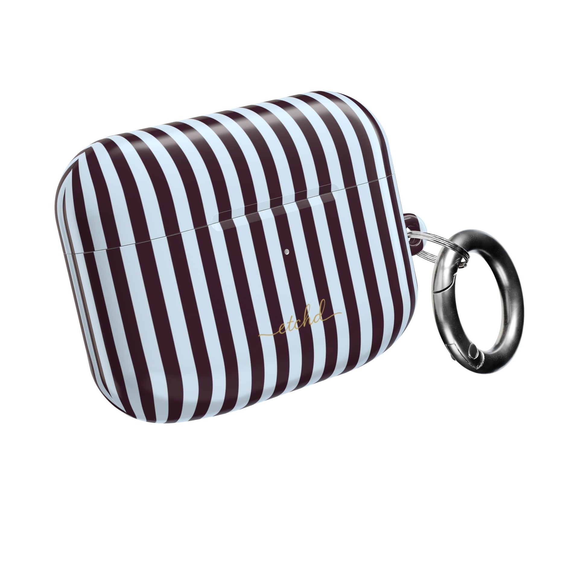 Plum & Blue Striped AirPod Case by etchd, view 8