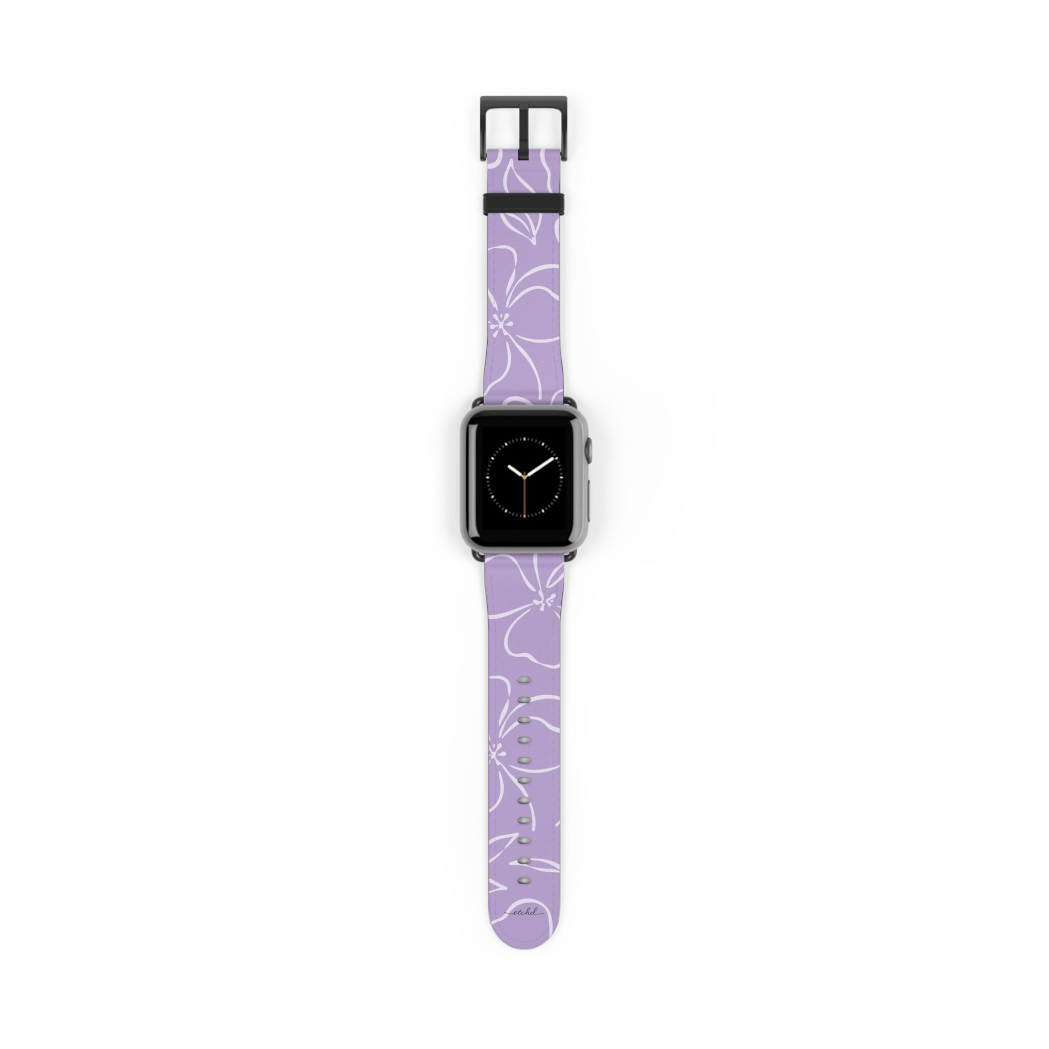 Lilac & Cream Floral Cinturino per smartwatch di etchd