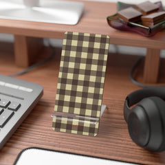 Butter & Brown Gingham Supporto per telefono di etchd, vista 3