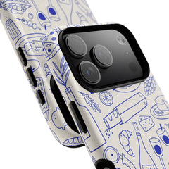Food Pattern Magnetic Phone Case by etchd, view 100