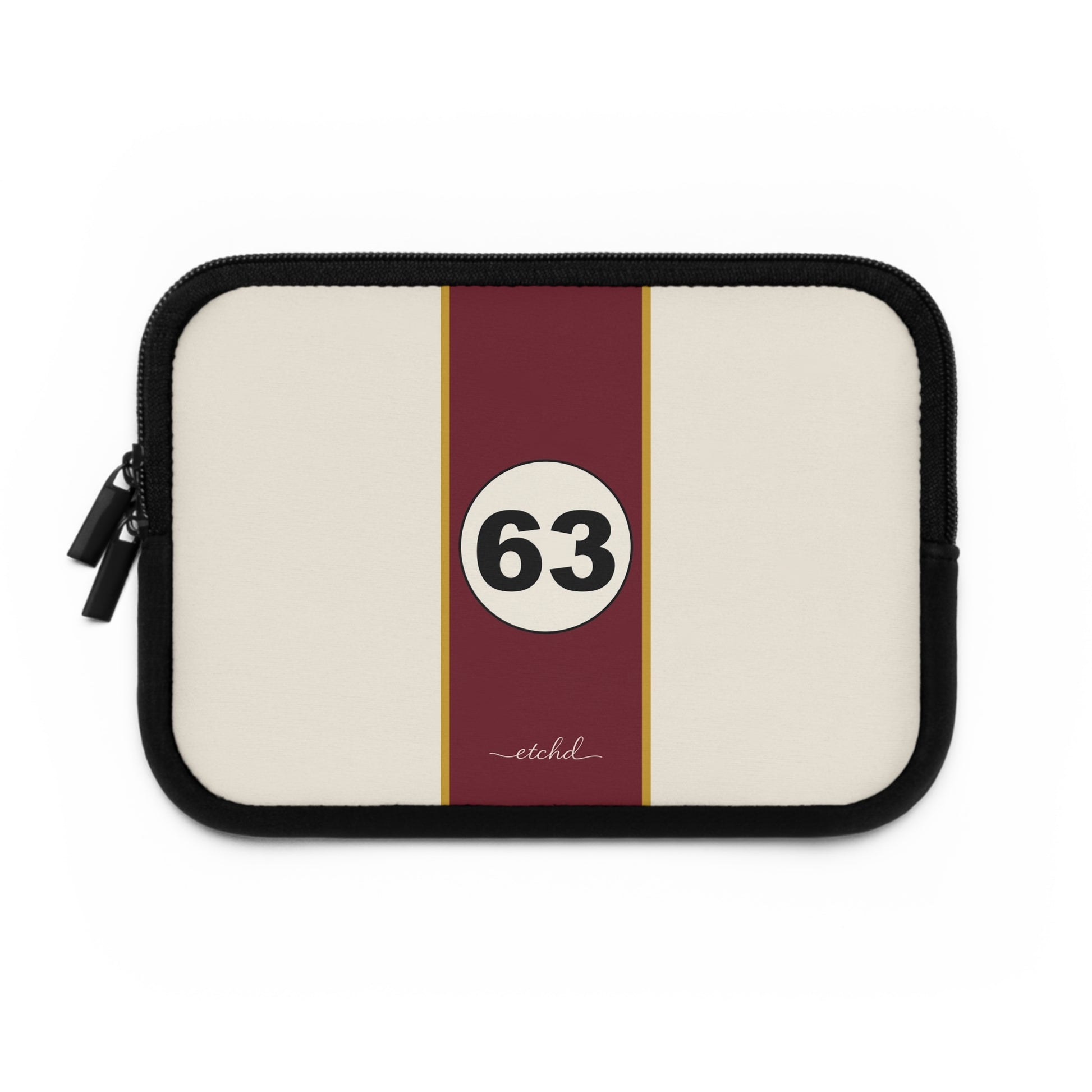 Retro Racing Laptop Sleeve by etchd, view 2