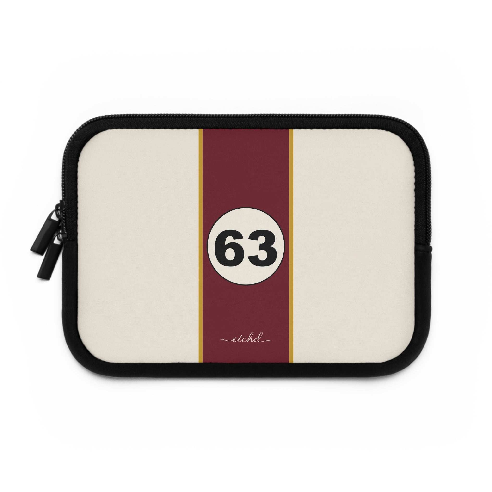 Retro Racing Laptop Sleeve by etchd, view 2