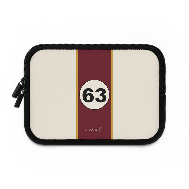 Retro Racing Laptop Sleeve by etchd, view 2