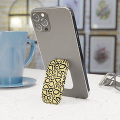 Abstract Print Butter Click-On Phone Grip by etchd, view 2