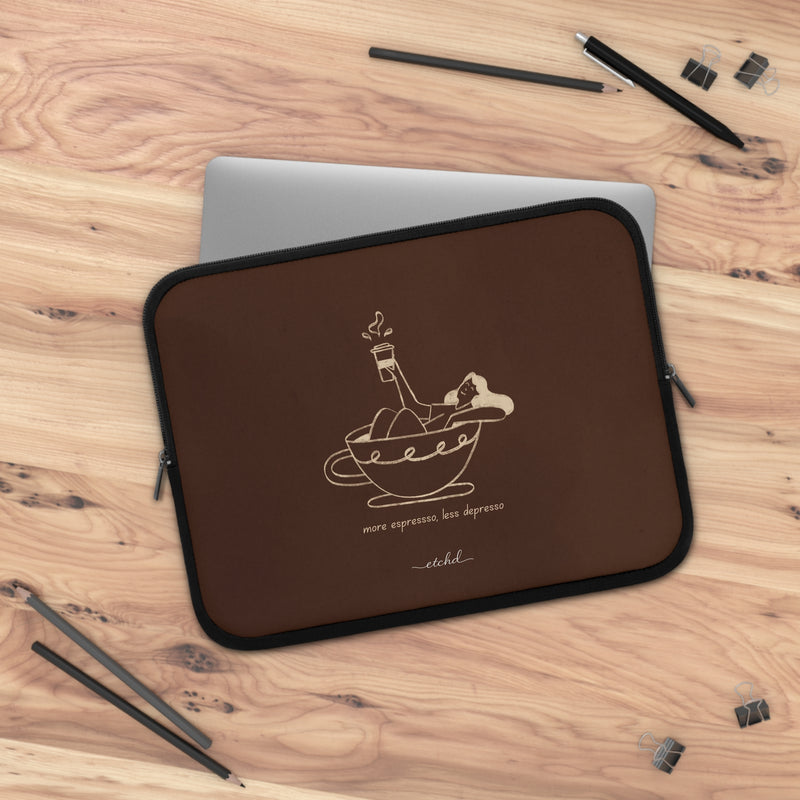 Ladies Espresso Laptop Sleeve-zoom-