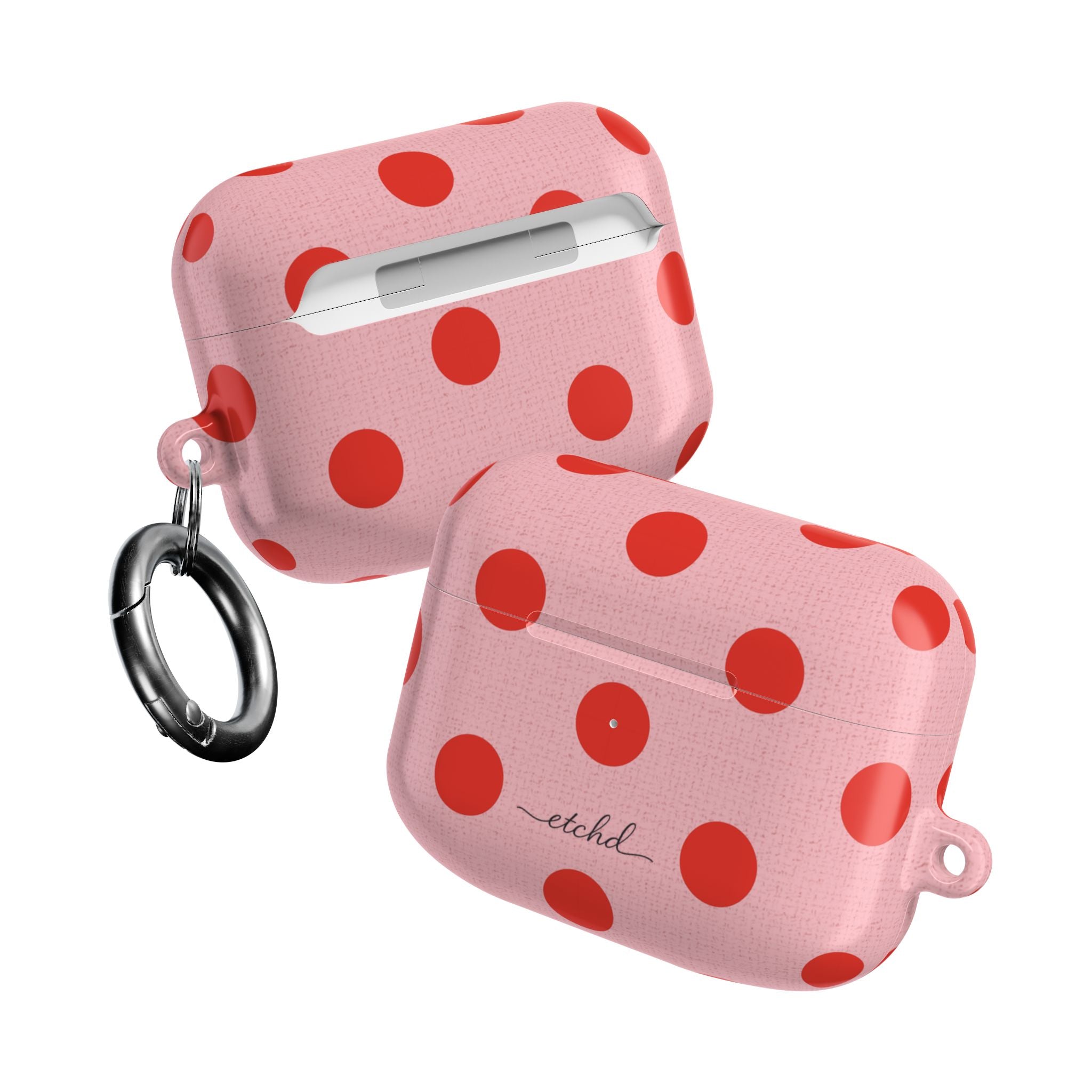 Poppy & Blush Polka Dot AirPod Case by etchd, view 10