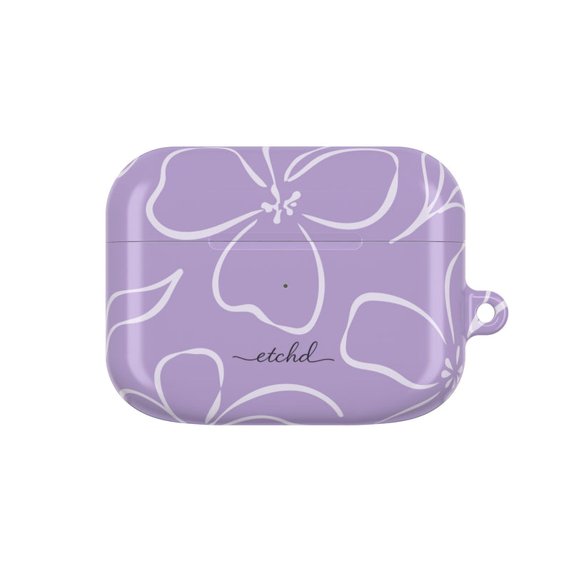 Lilac & Cream Floral AirPod Case by etchd