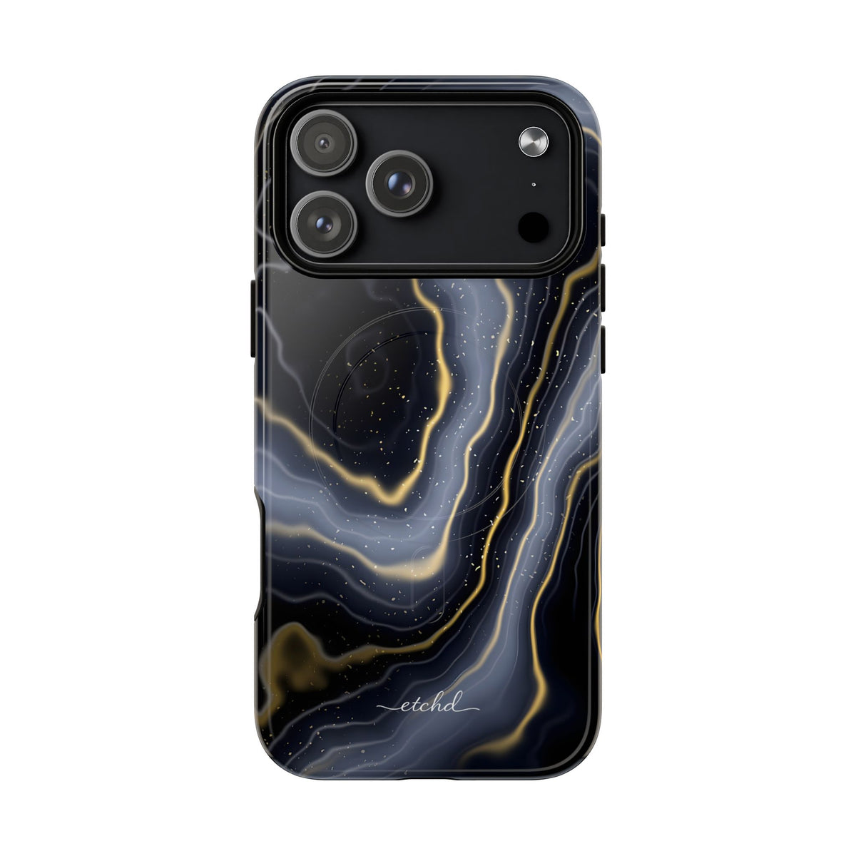 Obsidian Gold Magnetic Phone Case by etchd, view 31