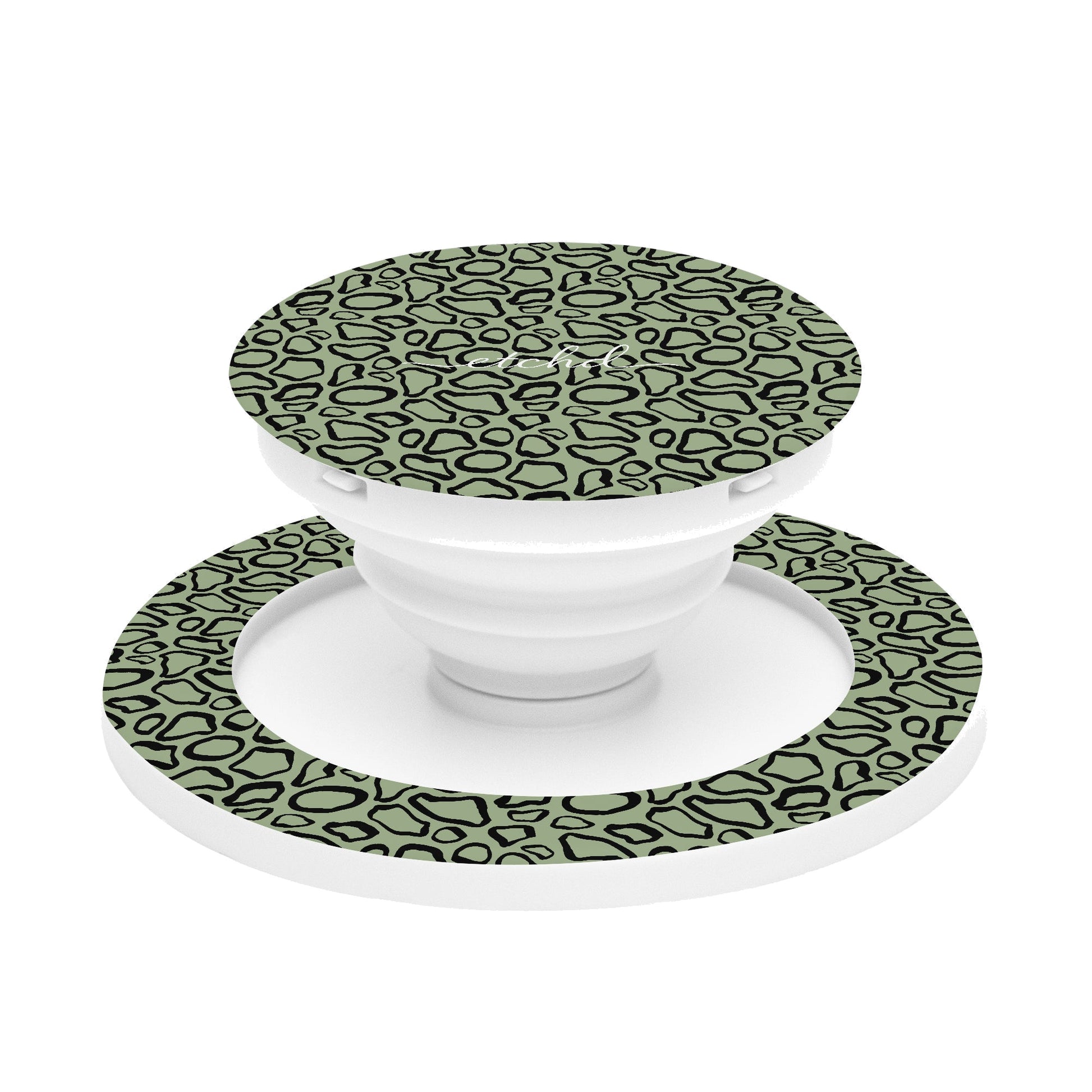 Abstract Print Sage Phone Grip And Stand by etchd