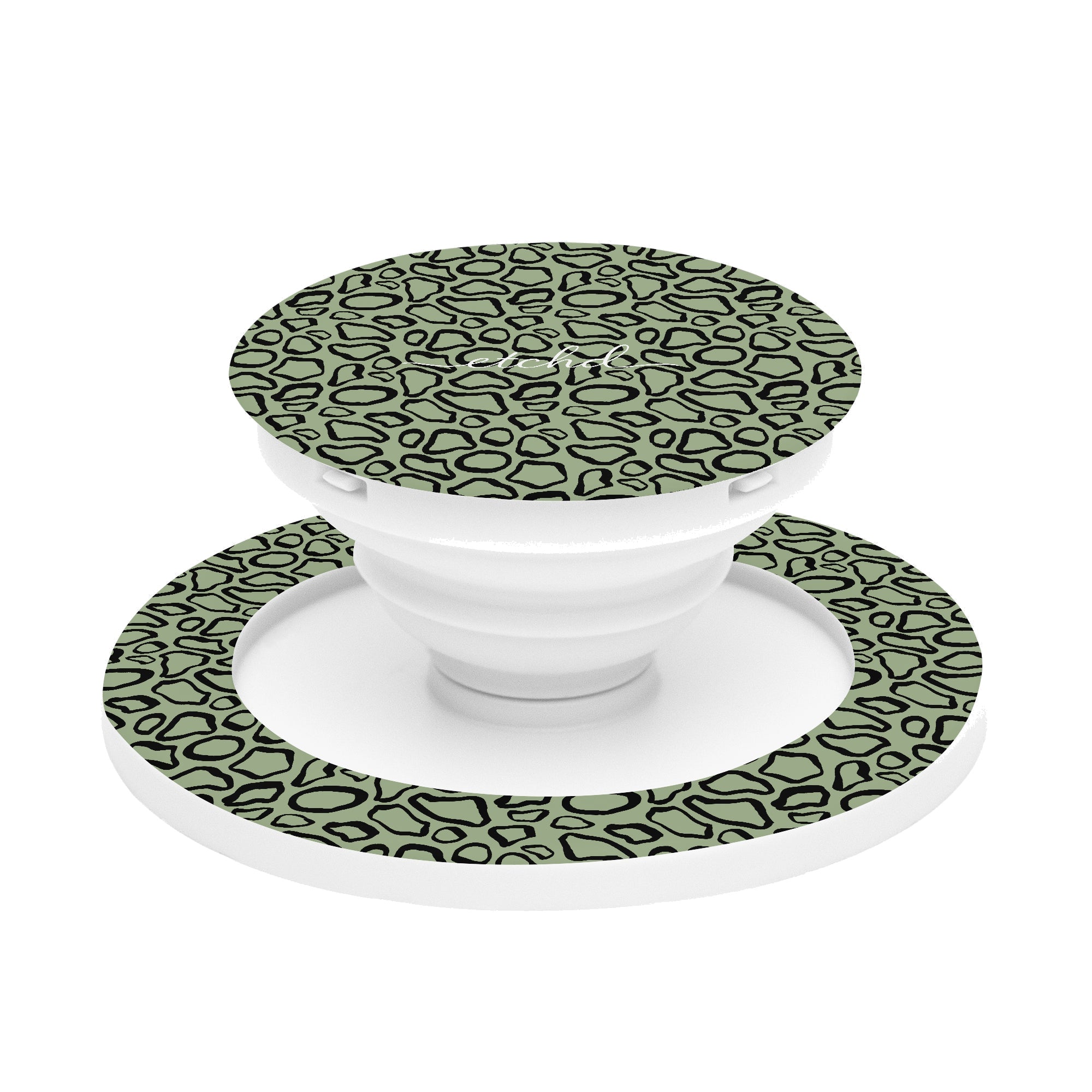 Abstract Print Sage Phone Grip And Stand by etchd