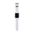 Lilac & White Gingham Correa para smartwatch