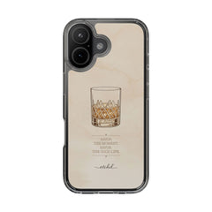 Savor the Moment Clear Phone Case by etchd, view 24