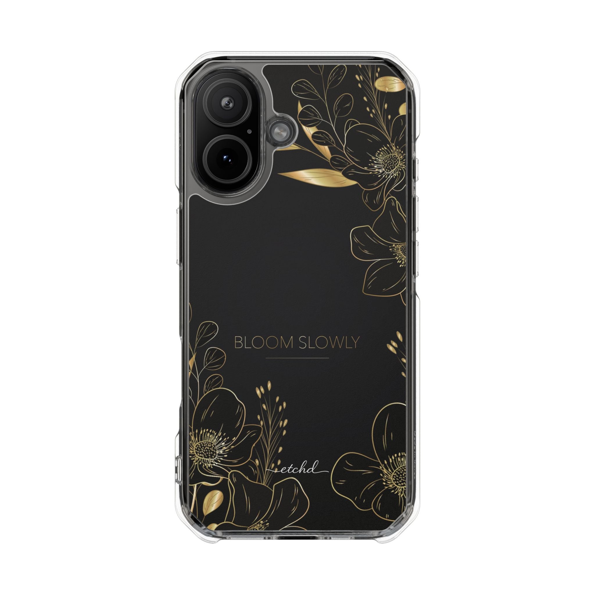 Bloom Slowly Clear Magnetic Phone Case by etchd, view 13