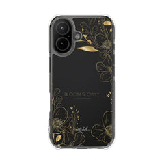 Bloom Slowly Clear Magnetic Phone Case by etchd, view 13