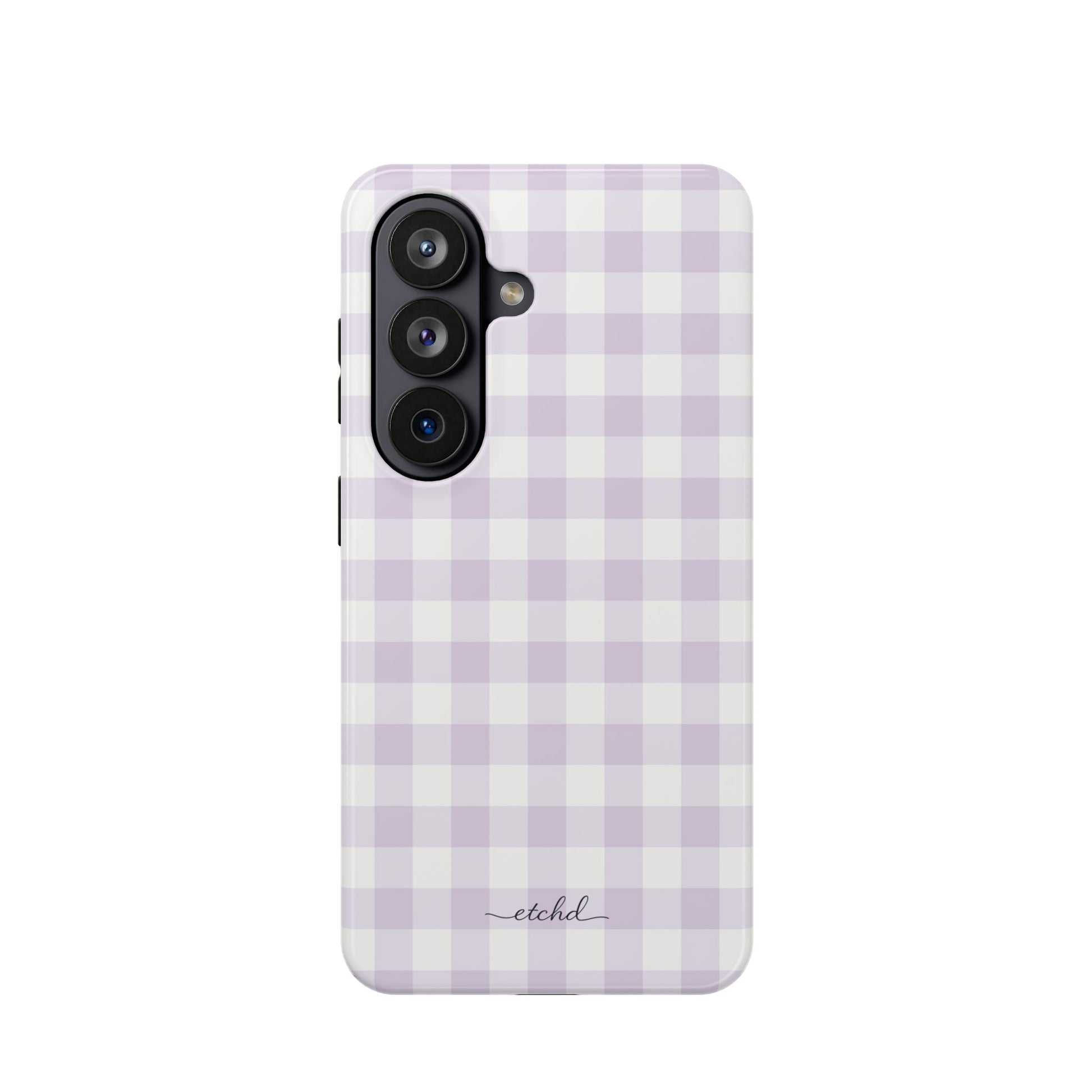 Lilac Gingham Phone Case by etchd, view 61