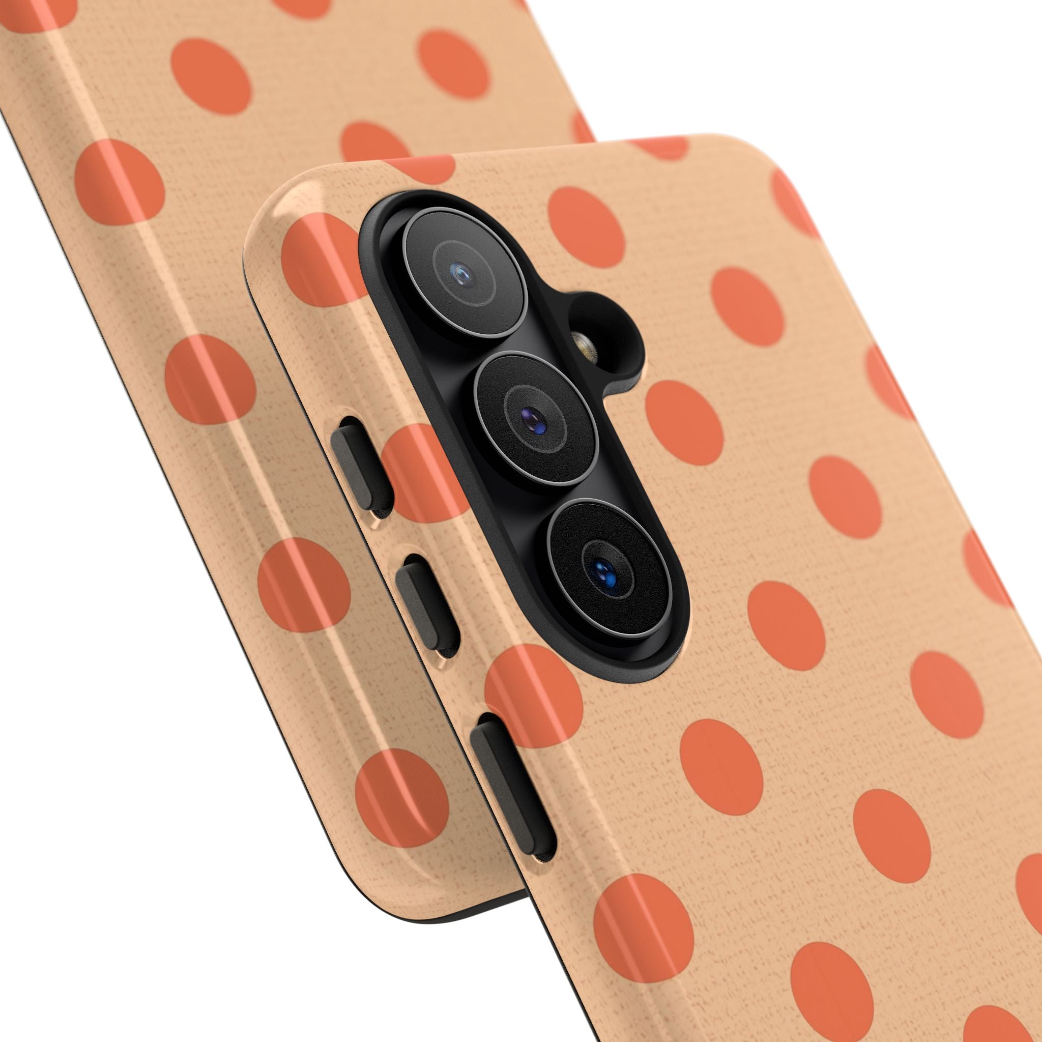 Coral And Peach Polka Dot Phone Case by etchd, view 209