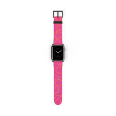 Pink & Orange Floral Smartwatch Strap by etchd