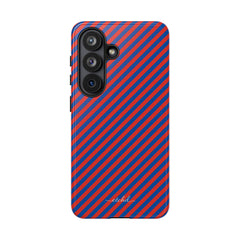Cobalt And Poppy Diagonal Phone Case by etchd, view 61