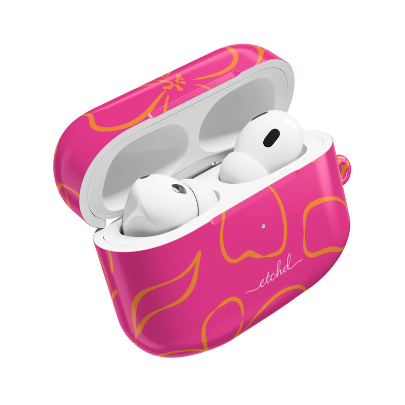 Pink & Orange Floral AirPod Case by etchd, view 9