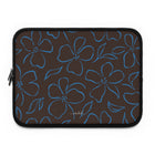 Espresso & Cerulean Floral Laptop Sleeve