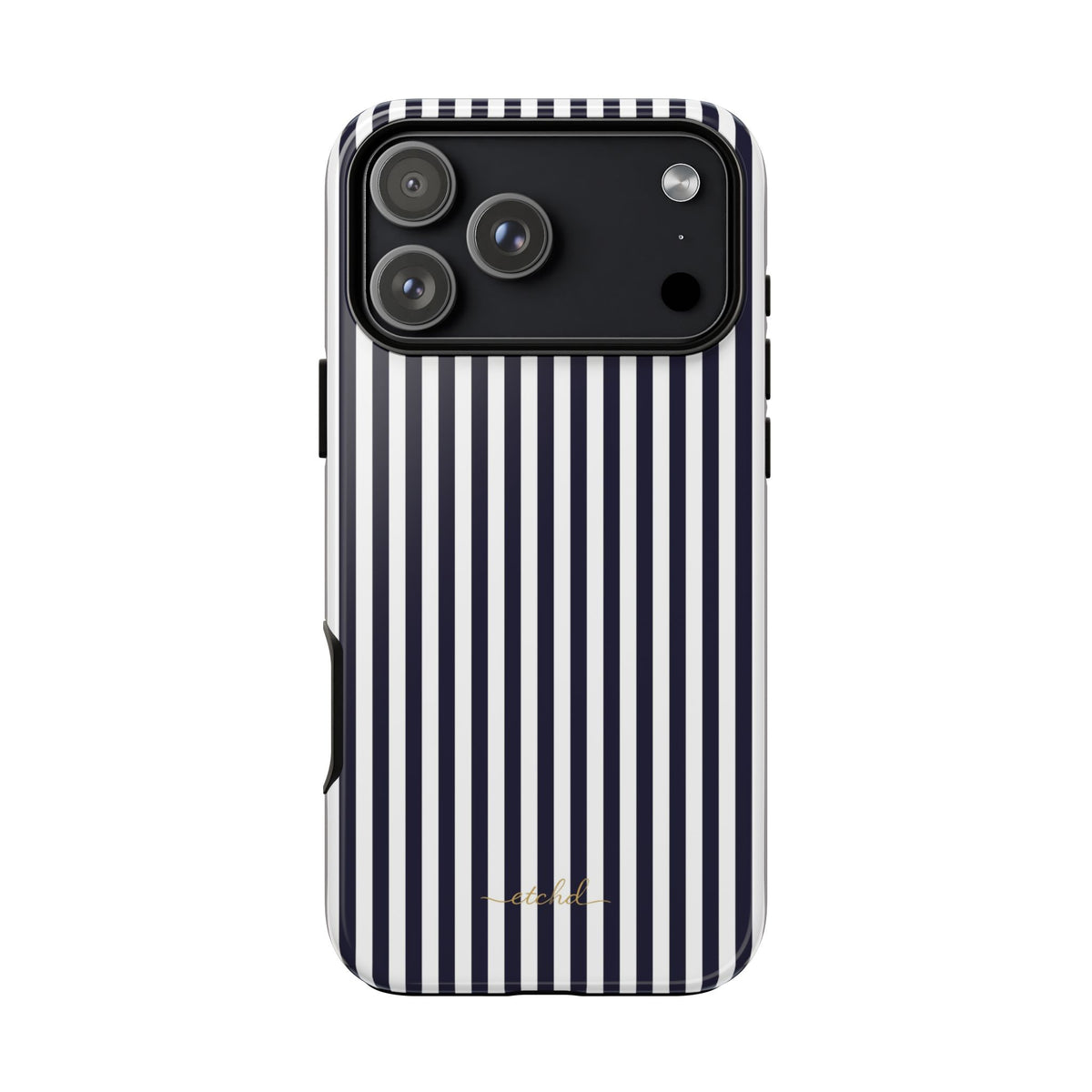 Navy & White Striped Phone Case by etchd, view 59