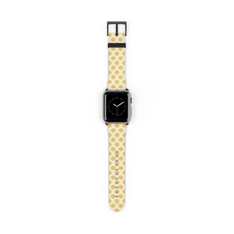 Butter & Cream Polka Dot Smartwatch Strap-zoom-