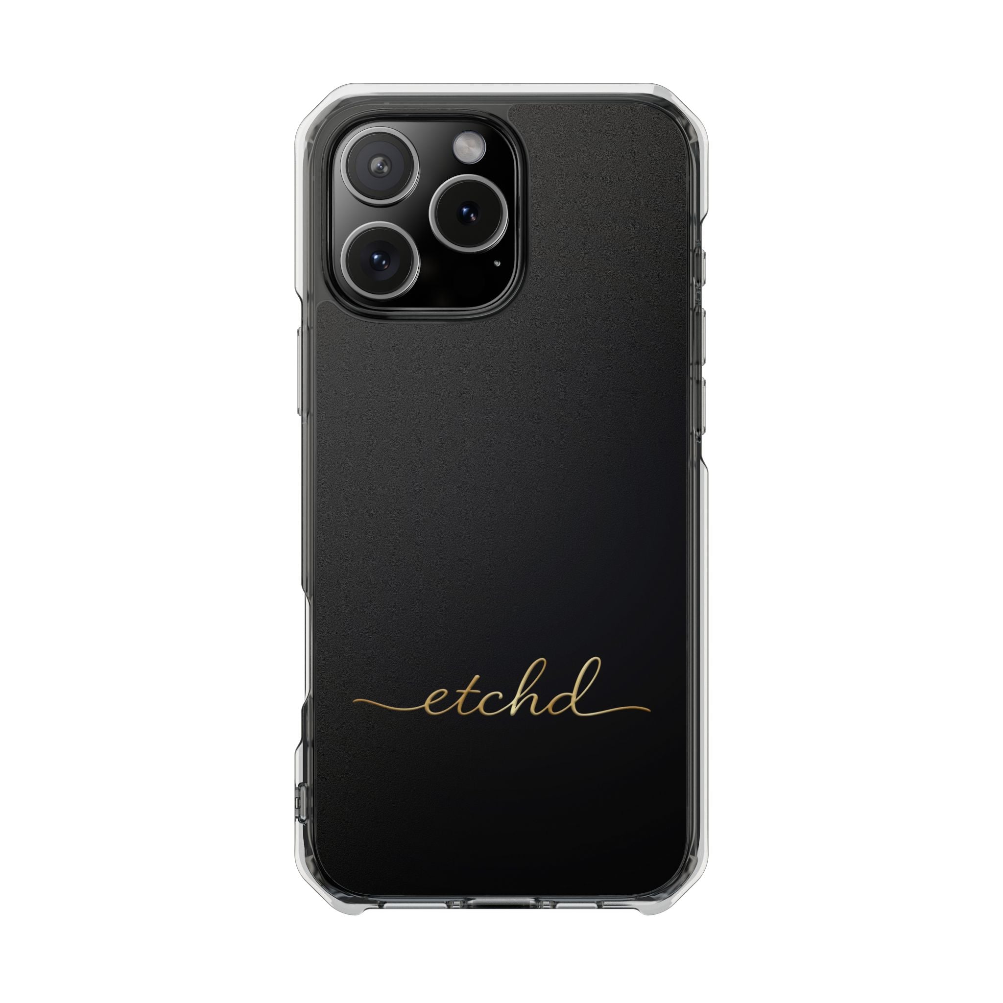 Etchd Signature Black Clear Magnetic Phone Case by etchd