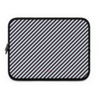 Plum & Blue Striped Diagonal Funda para portátil