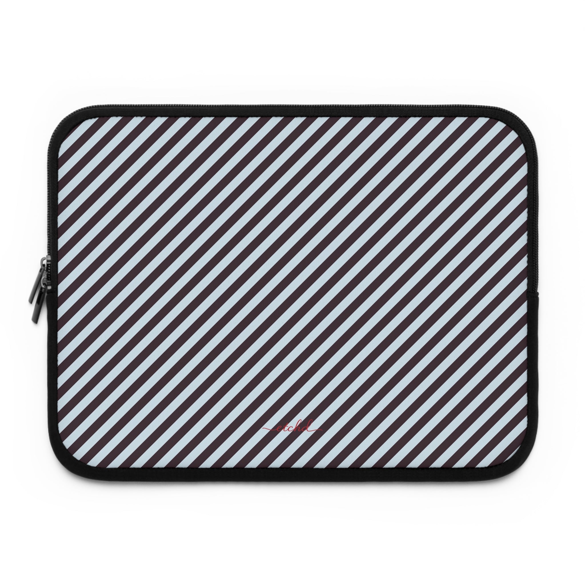 Plum & Blue Striped Diagonal Custodia per laptop di etchd
