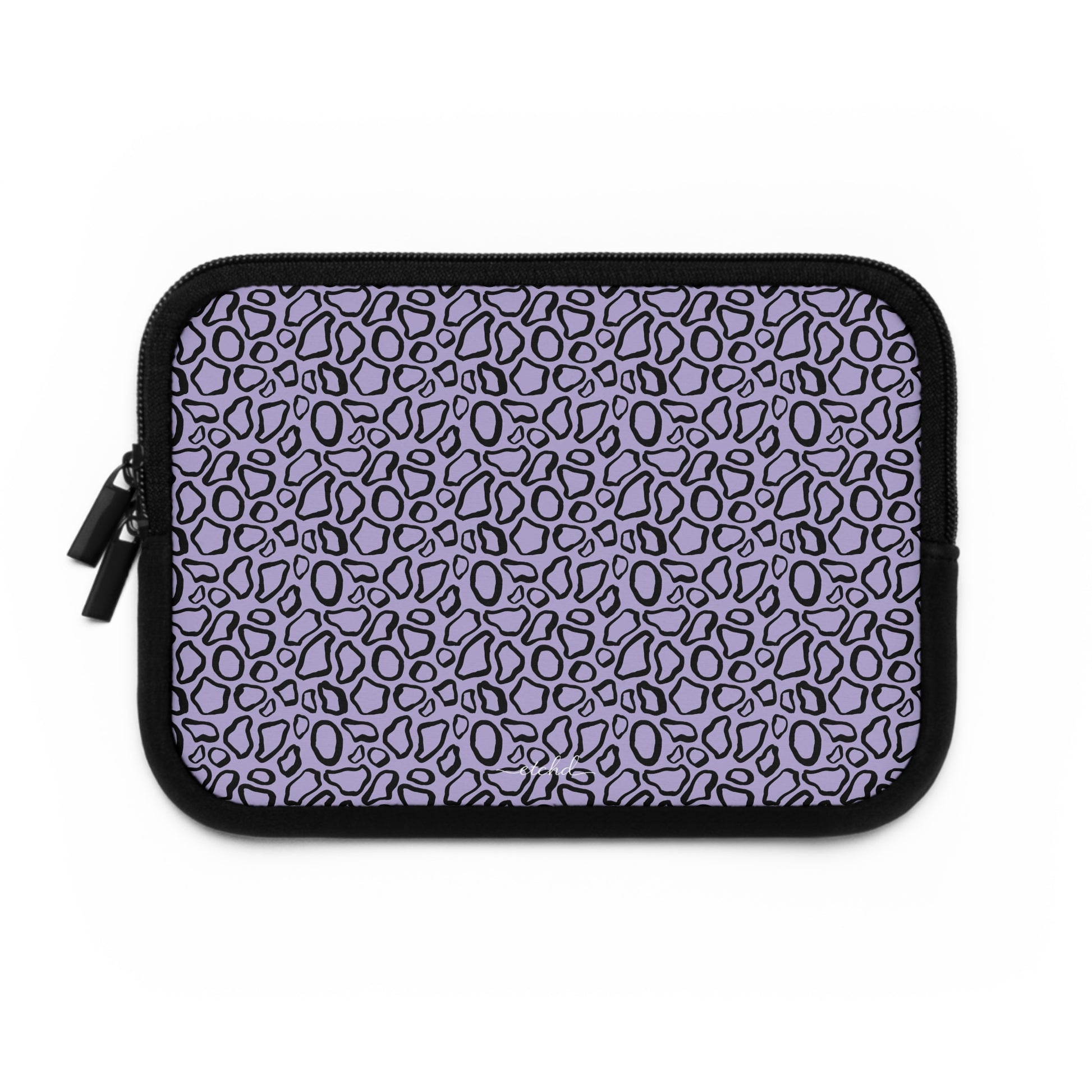 Abstract Print Lavender Laptop Sleeve by etchd, view 2