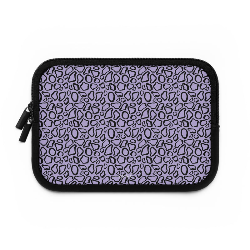 Abstract Print Lavender Laptop Sleeve by etchd, view 2