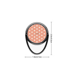 Cream & Coral Polka Dot Phone Ring Holder by etchd, view 3