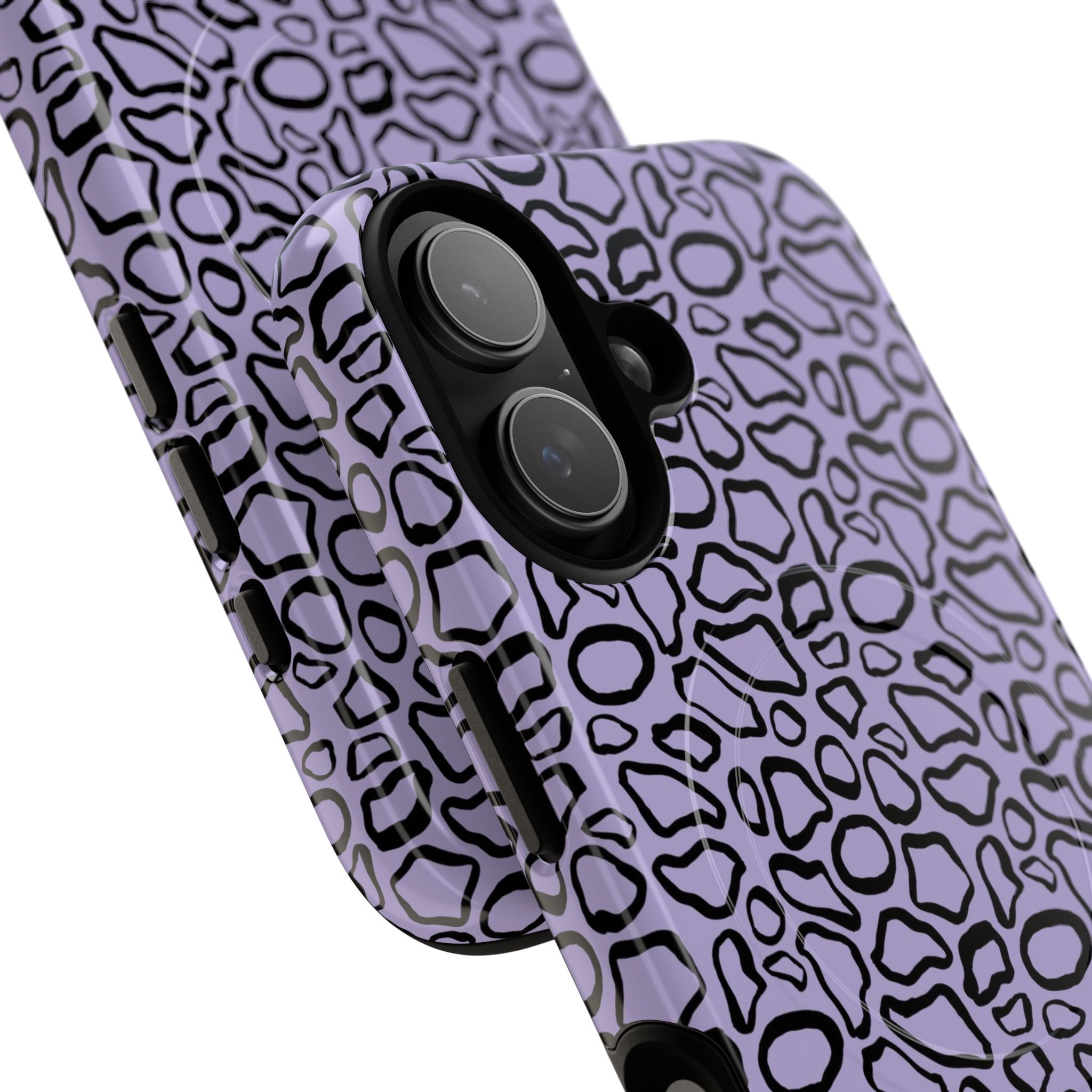 Abstract Print Lavender Magnetic Phone Case by etchd, view 87