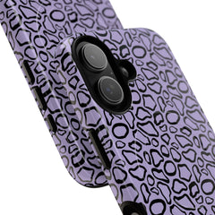 Abstract Print Lavender Magnetic Phone Case by etchd, view 87