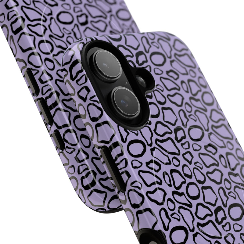 Abstract Print Lavender Magnetic Phone Case by etchd, view 87