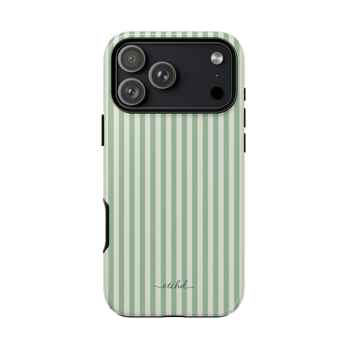 Sage & Cream Striped Phone Case by etchd, view 59