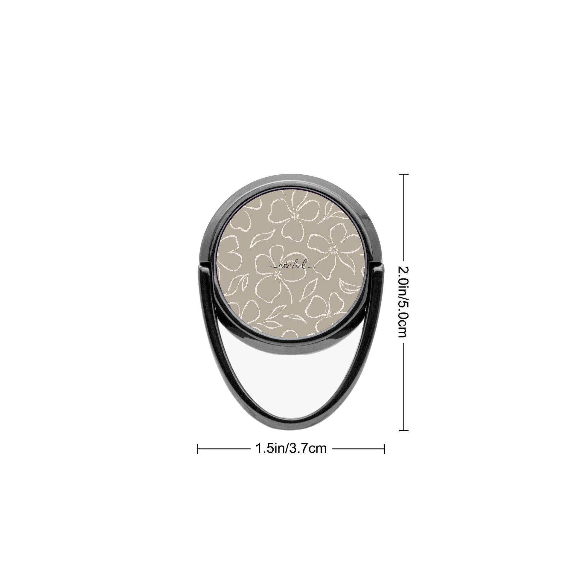 Neutral Floral Phone Ring Holder by etchd, view 3