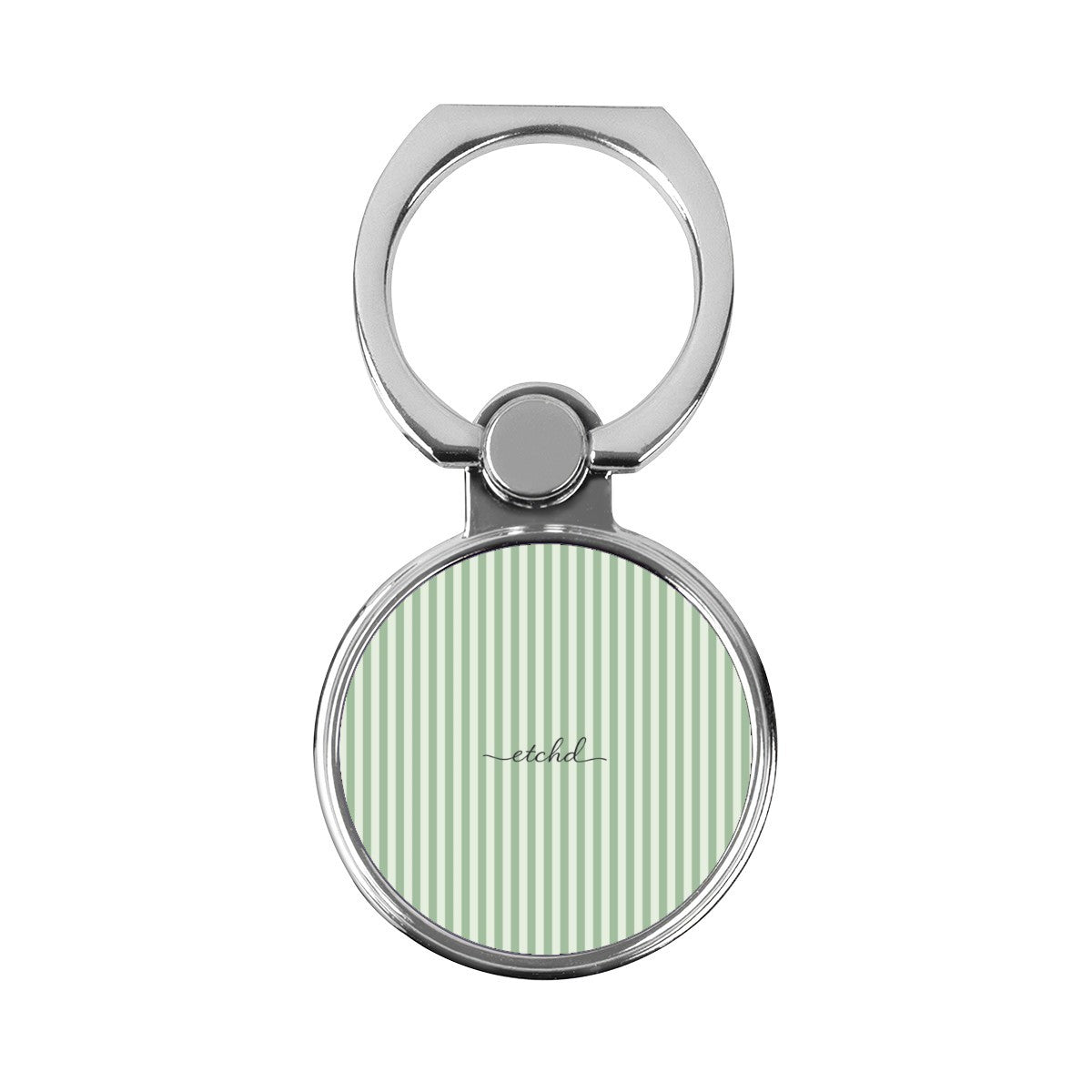 Sage & Cream Striped Classic Ring Holder by etchd
