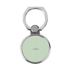 Sage & Cream Striped Classic Ring Holder by etchd