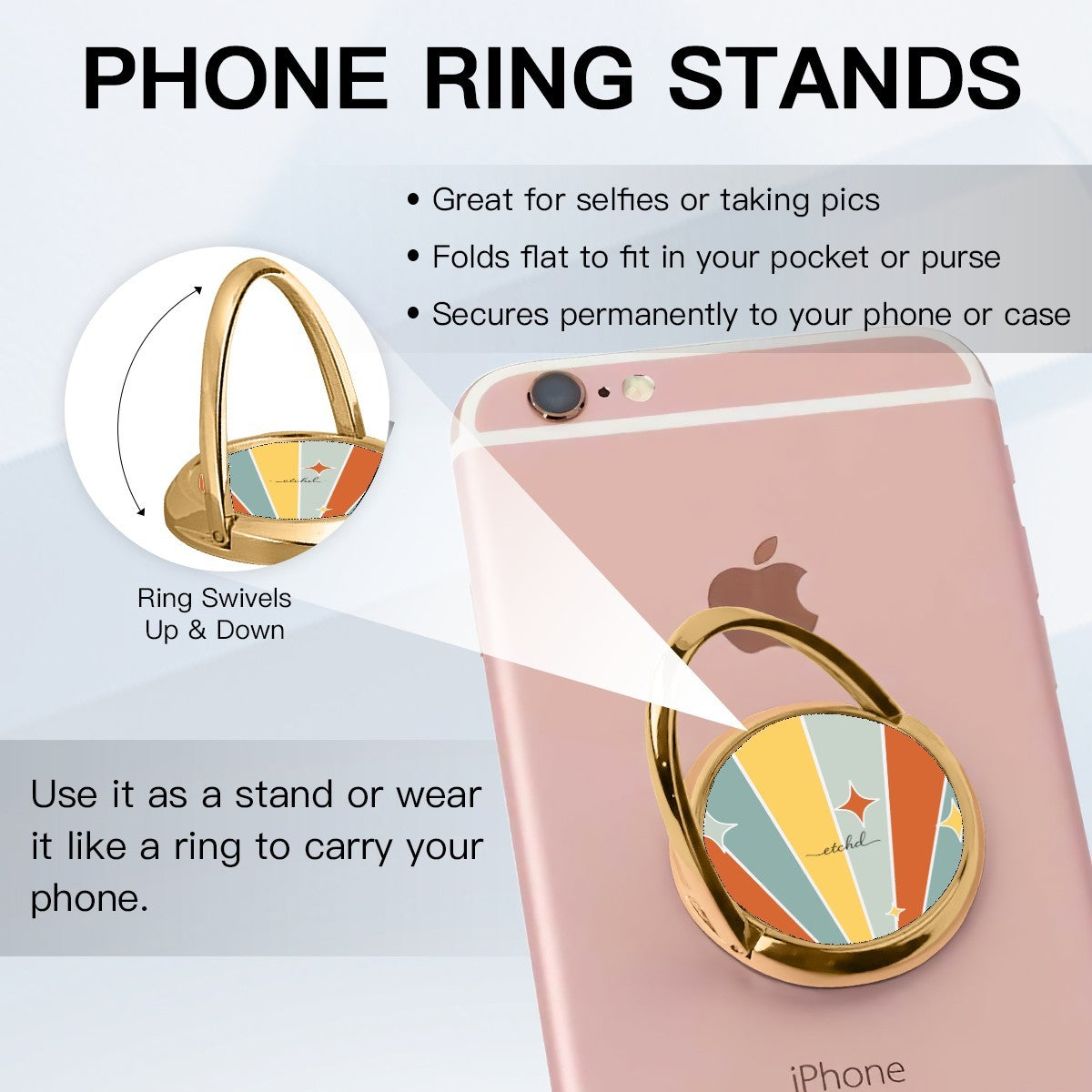 Take It Easy Hoop Ring Holder by etchd, view 4