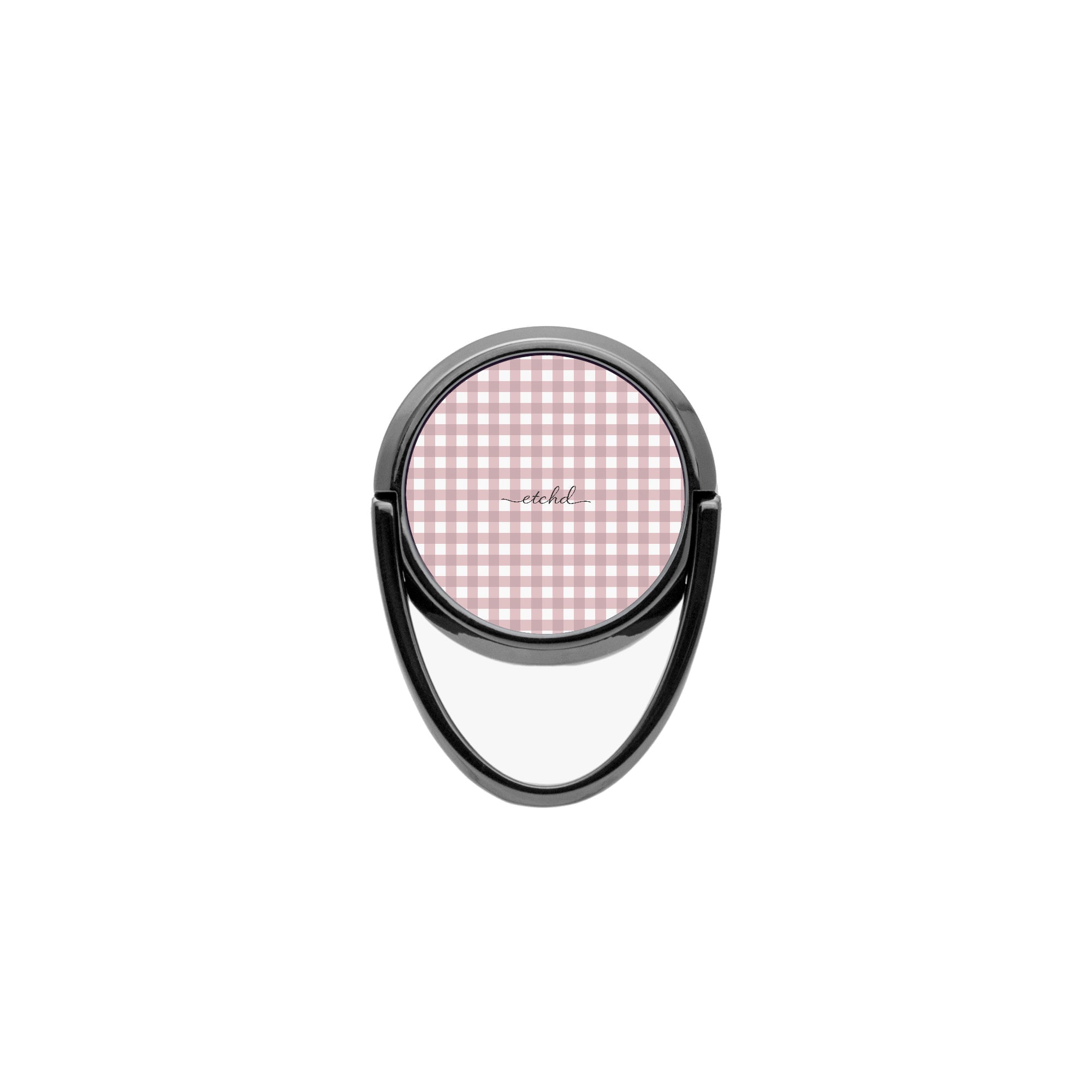 Pink Gingham Phone Ring Holder by etchd, view 4