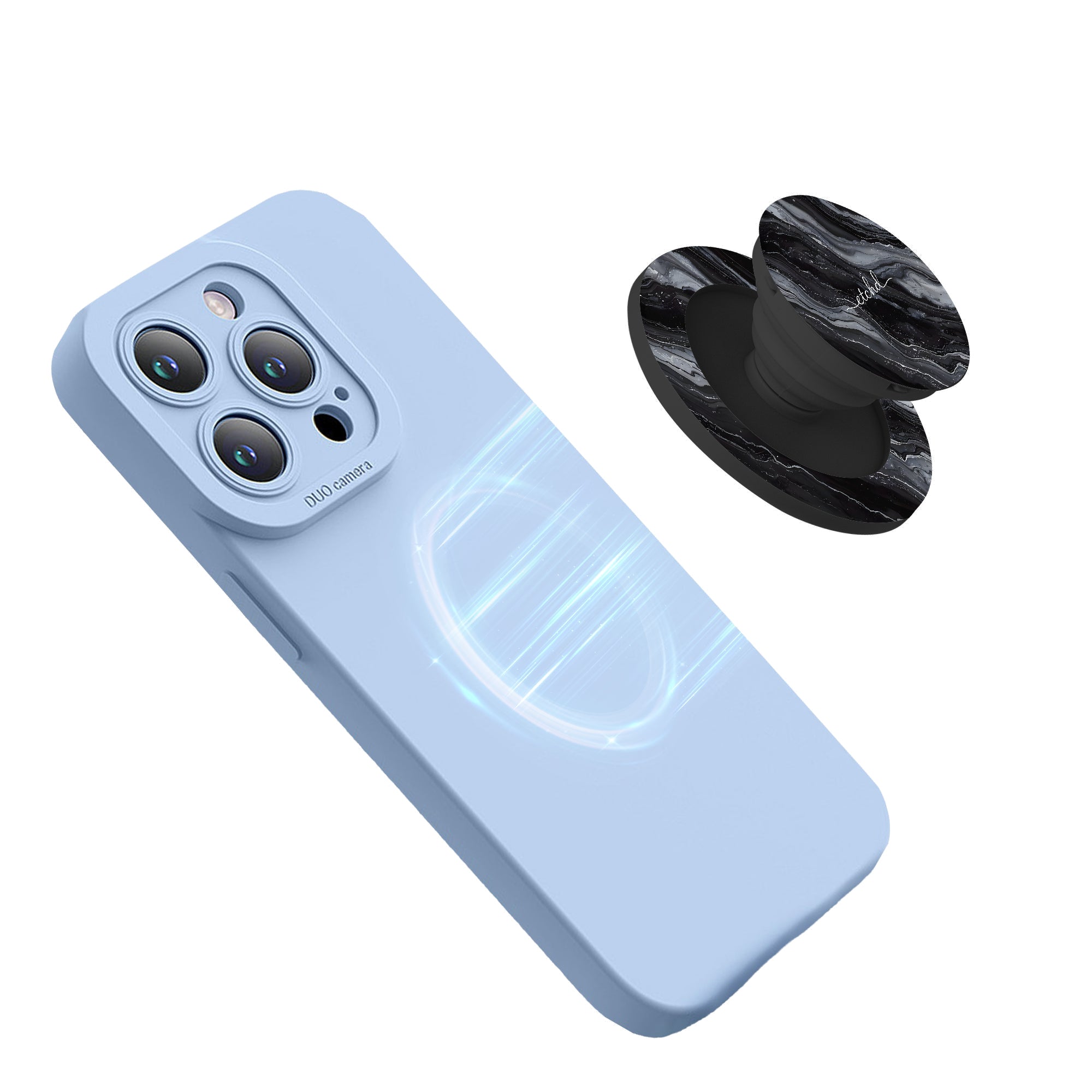 Onyx Pearl Phone Grip And Stand by etchd, view 5