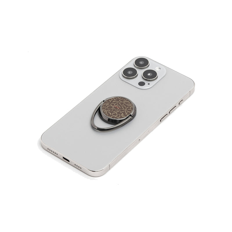 Butter & Brown Floral Anello supporto per telefono-zoom-