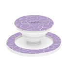 Lilac & Cream Floral Phone Grip And Stand