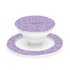 Lilac & Cream Floral Phone Grip And Stand by etchd