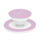Pink Curved Lines Anello e supporto per telefono