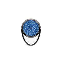 Cobalt & Butter Floral Phone Ring Holder by etchd, view 4