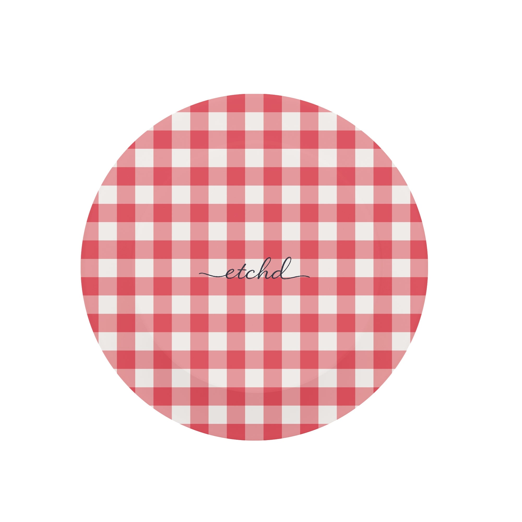 Cherry & White Gingham Phone Grip And Stand by etchd, view 2