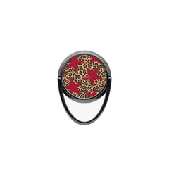Leopard & Red Stars Phone Ring Holder by etchd, view 4