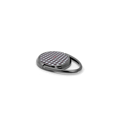 Blue & Plum Gingham Anillo soporte para móvil de etchd, vista 2